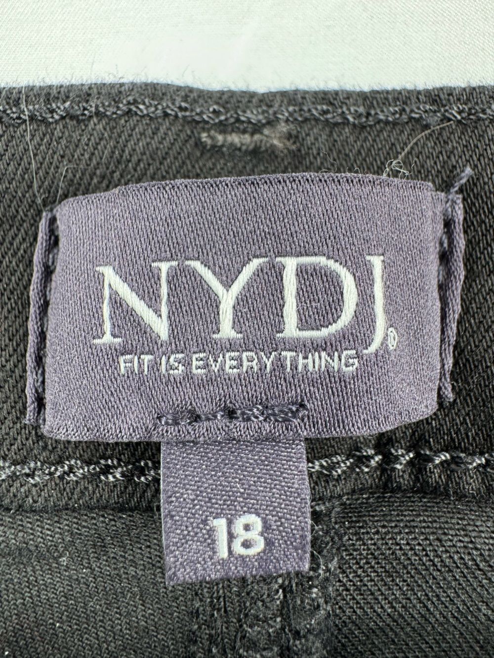 NYDJ  Barbara BootCut Black Denim Jeans Size 18 - Picture 2 of 7